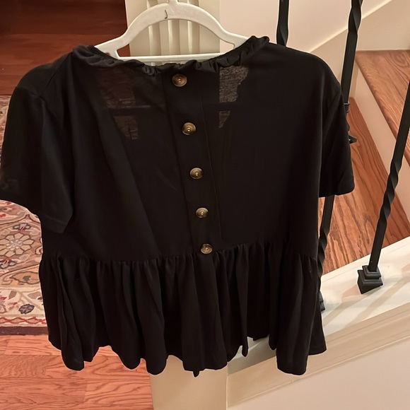 Amaryllis Heartbreaker Blouse - HEATHER BLACK / Medium / NWOT - Picture 9 of 9
